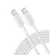 CABLE ANKER 322 USB-C TO USB-C CABLE NYLON 3M 60W WHITE